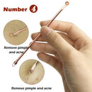 8pcs Dual Heads Acne Needle Blackhead Blemish Squeeze Pimple Extractor Remover