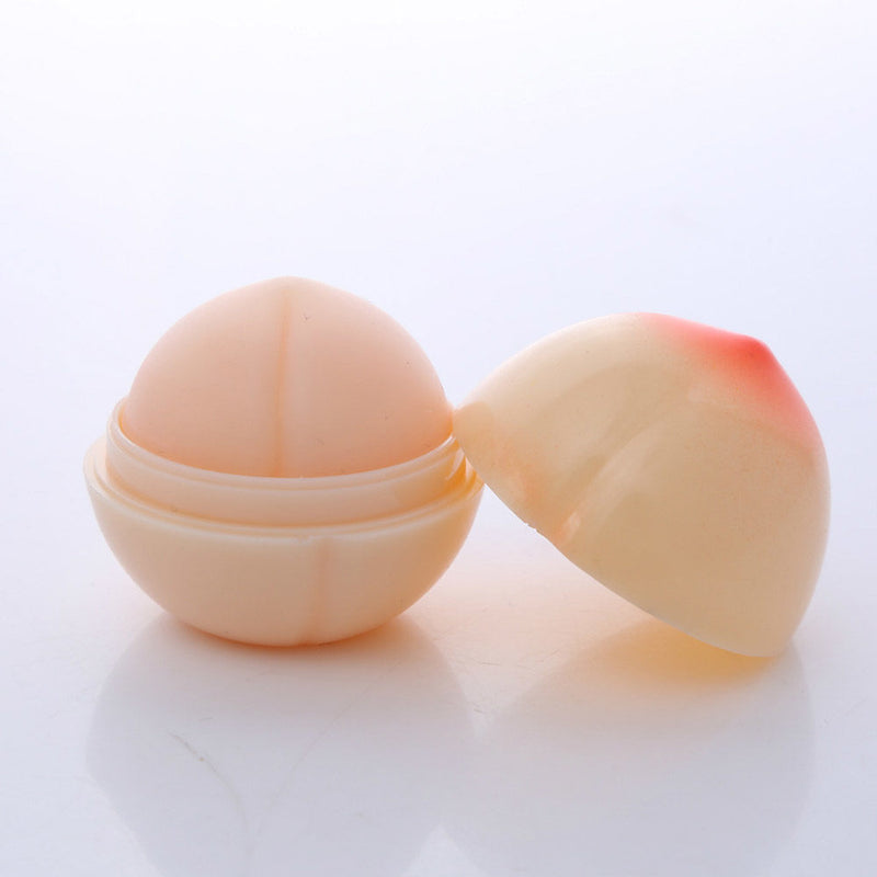3Pcs Lip Balm Mini Moisture Nutritious Kiss Peach Shape Care Tonymoly New
