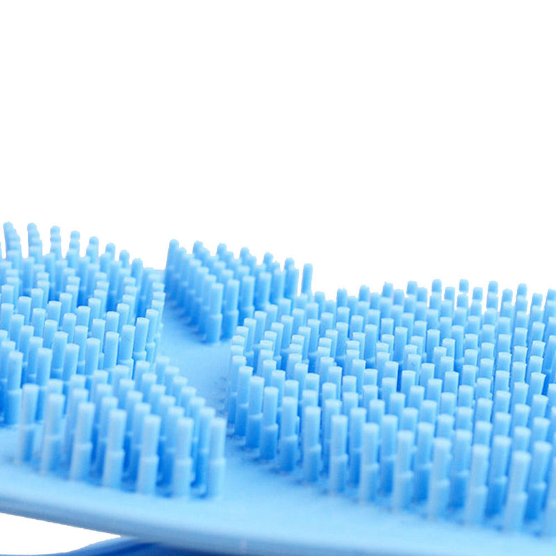 Body Cleaning Double Sided Back Scrubber Bathroom Soft Silicone Bath Belt