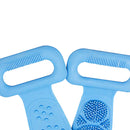 1pc Bath Shower Silicone Body Brush Bath Belt Exfoliating Back Wash Belt New