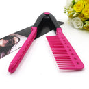 2 Pcs Fashion V Type Hair Straightener Comb DIY Salon Hairdressing Styling Tool