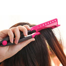 2 Pcs Fashion V Type Hair Straightener Comb DIY Salon Hairdressing Styling Tool