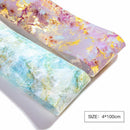 Marble Nail Art Foil Transfer Stickers 4cmx100cm DIY Nails Accessories 4 Rolls