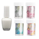 Marble Nail Art Foil Transfer Stickers 4cmx100cm DIY Nails Accessories 4 Rolls