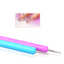 Tip UV Gel Polish Nail Brush Flower Drawing Paint Rhinestones Pen Manicure