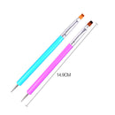 Tip UV Gel Polish Nail Brush Flower Drawing Paint Rhinestones Pen Manicure