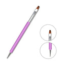 Nail Brush Flower Drawing Paint Rhinestones Pen Manicure Dual-head Nail Art Tool