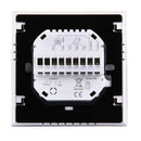 LCD Display Air Conditioning 2-Pipe Programmable Room Thermostat for Fan Coil Unit, Supports Wifi(White)