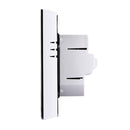 LCD Display Air Conditioning 2-Pipe Programmable Room Thermostat for Fan Coil Unit, Supports Wifi(White)