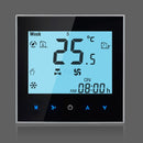 LCD Display Air Conditioning 2-Pipe Programmable Room Thermostat for Fan Coil Unit, Supports Wifi(Black)