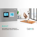 LCD Display Air Conditioning 2-Pipe Programmable Room Thermostat for Fan Coil Unit, Supports Wifi(Black)