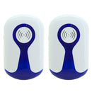 2 PCS 3W Electronic Ultrasonic Anti Mosquito Rat Insect Pest Repeller with Light, UK Plug, AC 90-240V
