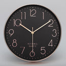 Home Office Room Modern Silent Non Ticking 12 inch Round Decorative Wall Quartz Clock