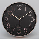 Home Office Room Modern Silent Non Ticking 12 inch Round Decorative Wall Quartz Clock