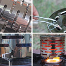 Outdoor Camping Stainless Steel Heater Cover Mini Tent Infrared Heating Stove Cover
