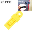20 PCS Outdoor Tent Awnings Windproof Fixing Clip Multifunctional Wind Rope Buckle (Yellow)