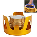 Portable Outdoor Mountaineering Camping Survival Stainless Steel Alcohol Stove Burner, Random Color Delivery