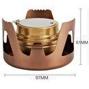 Portable Outdoor Mountaineering Camping Survival Stainless Steel Alcohol Stove Burner, Random Color Delivery