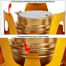 Portable Outdoor Mountaineering Camping Survival Stainless Steel Alcohol Stove Burner, Random Color Delivery
