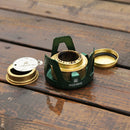 Portable Outdoor Mountaineering Camping Survival Stainless Steel Alcohol Stove Burner, Random Color Delivery