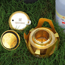 Portable Outdoor Mountaineering Camping Survival Stainless Steel Alcohol Stove Burner, Random Color Delivery
