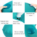 Portable Press Type Automatic Inflating Travel U-shape Neck Pillow (Grey)