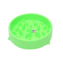 Pet Bowl Preventing Choking PP Materia Bowl (Green)