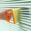 2 PCS Microfiber Blinds Cleaning Brush Slat Dust Cleaner Clip Window Air Conditioner Duster