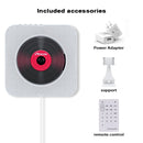 KC-808 Wall Mounted Bluetooth 4.2+EDR CD Player with Remote Control, Support FM(White)