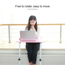 Portable Household Removable White Laptop Desk Table Bedside Desk