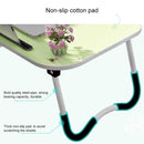 Foldable Non-slip Laptop Desk Table Stand with Card Slot (Black)