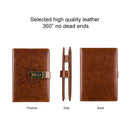 B6 Retro PU Cover Sailor Notebook Diary Book with Password Lock(Grey)