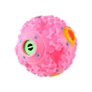 Pet Food Dispenser Squeaky Giggle Quack Sound Training Toy Chew Ball, Size: M, Ball Diameter: 9.2cm(Pink)