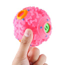 Pet Food Dispenser Squeaky Giggle Quack Sound Training Toy Chew Ball, Size: M, Ball Diameter: 9.2cm(Pink)