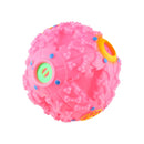 Pet Food Dispenser Squeaky Giggle Quack Sound Training Toy Chew Ball, Size: L, Ball Diameter: 11.5cm(Pink)