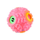 Pet Food Dispenser Squeaky Giggle Quack Sound Training Toy Chew Ball, Size: S, Ball Diameter: 7cm(Pink)