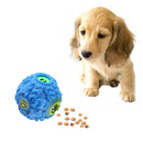 Pet Food Dispenser Squeaky Giggle Quack Sound Training Toy Chew Ball, Size: L, Ball Diameter: 11.5cm(Blue)