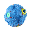 Pet Food Dispenser Squeaky Giggle Quack Sound Training Toy Chew Ball, Size: L, Ball Diameter: 11.5cm(Blue)