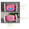 Magic Running Alarm Clock Creative Time Display Screen Alarm Clock(Black)