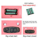 Magic Running Alarm Clock Creative Time Display Screen Alarm Clock(Black)