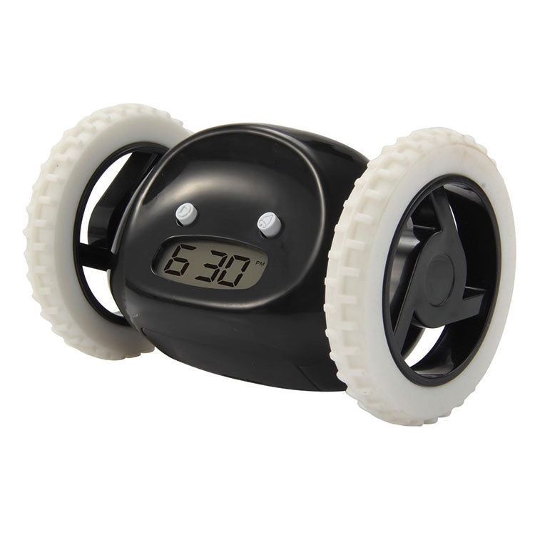 Magic Running Alarm Clock Creative Time Display Screen Alarm Clock(Black)