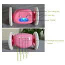 Magic Running Alarm Clock Creative Time Display Screen Alarm Clock(Pink)