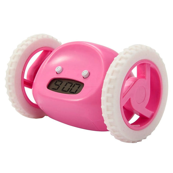 Magic Running Alarm Clock Creative Time Display Screen Alarm Clock(Pink)