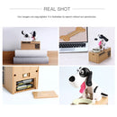 Creative Cartoon Edacious Puppy Automatic Money Eating Coin Saving Box, White Dog