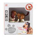 Creative Cartoon Edacious Puppy Automatic Money Eating Coin Saving Box, White Dog