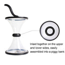 Vortex Bank Decompression Transparent Funnel Gravity Rotating Coin Storage Box