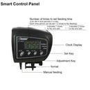 AF-2009D Aquarium Fish Tank Digital LCD Auto Timer Feeders Pet Feeding Dispenser, Capacity: 30-80g