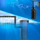 ZY-M2 4W 400L/H Multi-function Submersible Aquarium Water Pump Circulation Pump Fish Tank Internal Air Filter, EU Plug