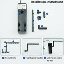 HX-188F 8W 600L/H Multi-function Submersible Aquarium Water Pump Circulation Pump Fish Tank Internal Air Filter