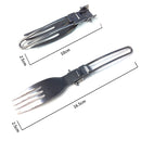 Three-Piece Stainless Steel Foldable Outdoor Cutlery